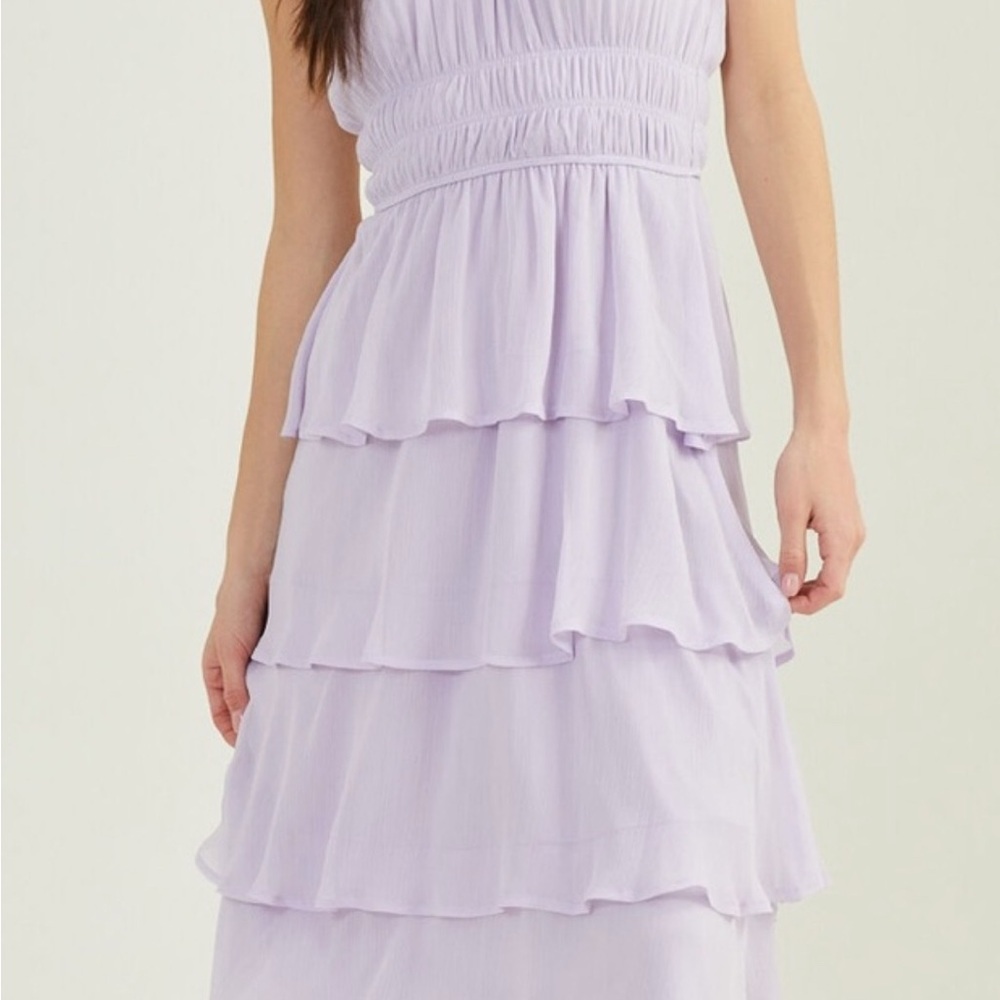 Altar'd State Lilac Tiered Maxi Dress
